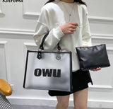 Bolso casual transparente con neceser estilo 2025 " Owu"