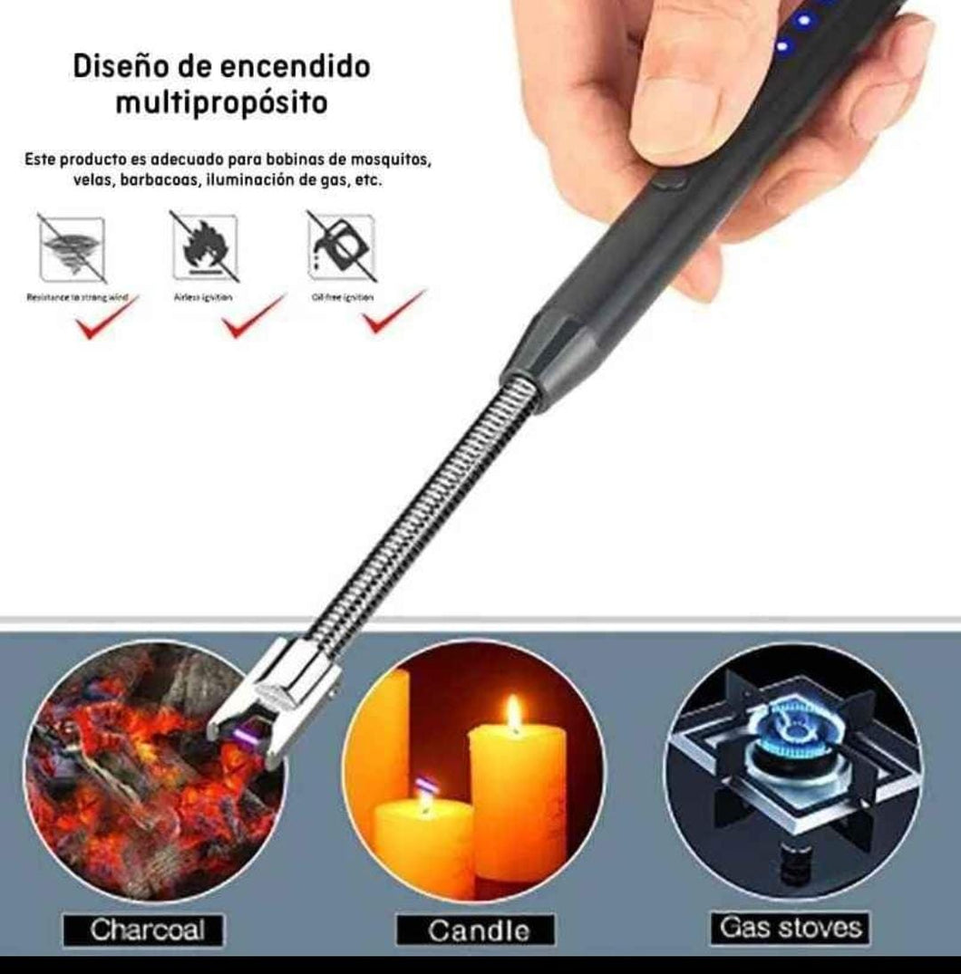 ENCENDEDOR ELECTRONICO RECARGABLE USB PARA COCINA FLEXIBLE 360°